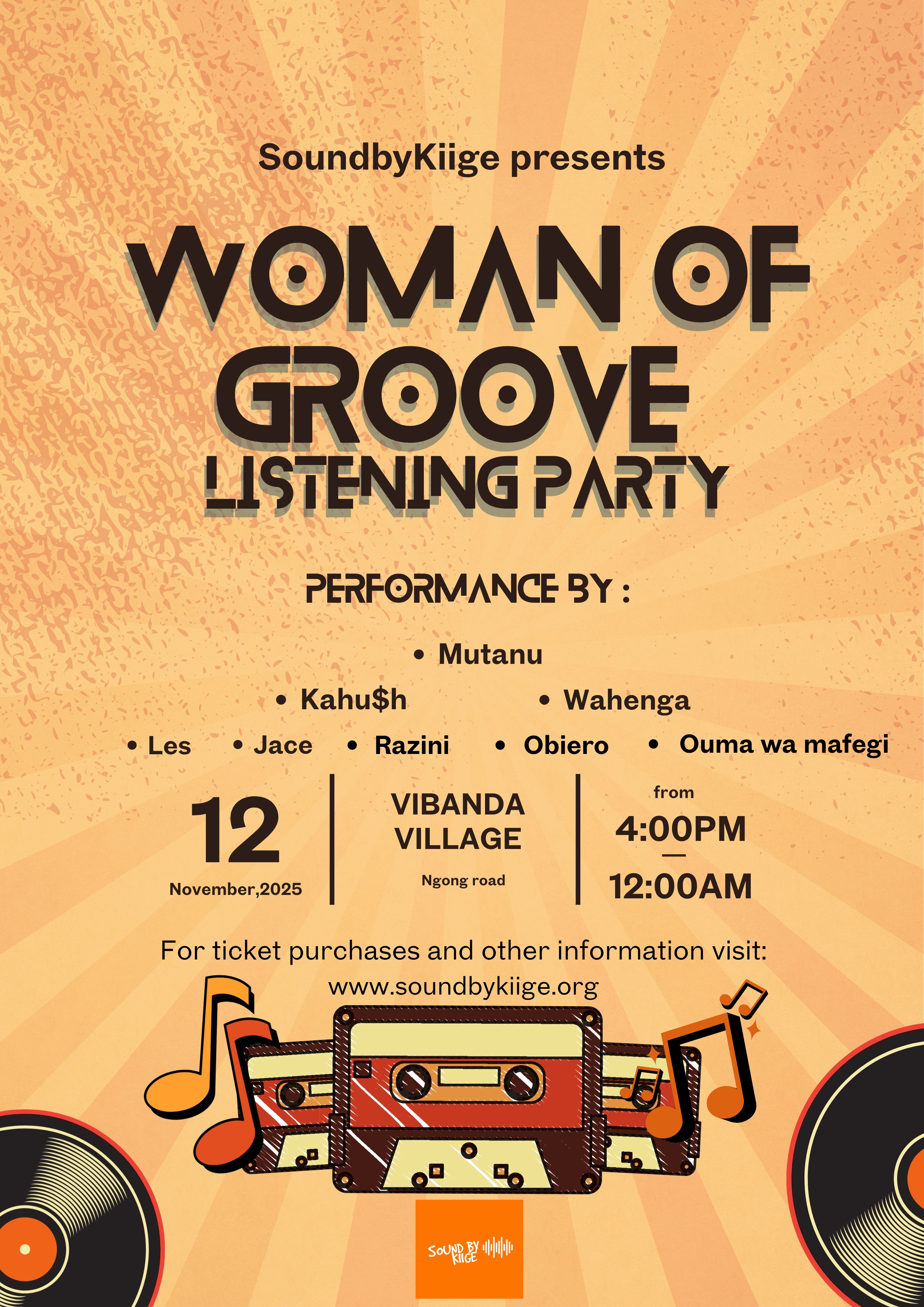 Woman of groove ticket